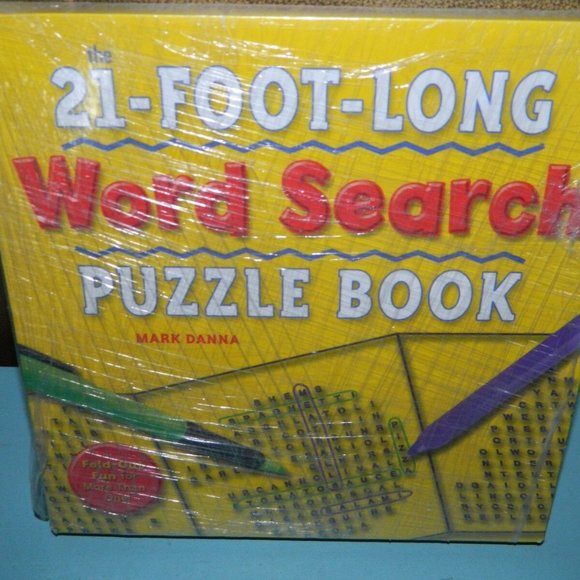 The 21-Foot-Long Word Search Puzzle Book Fold-Out - Picture 1 of 1